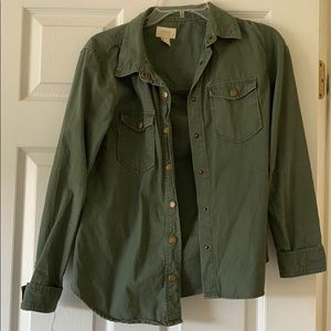 Forever21 Army Button Up Jacket
